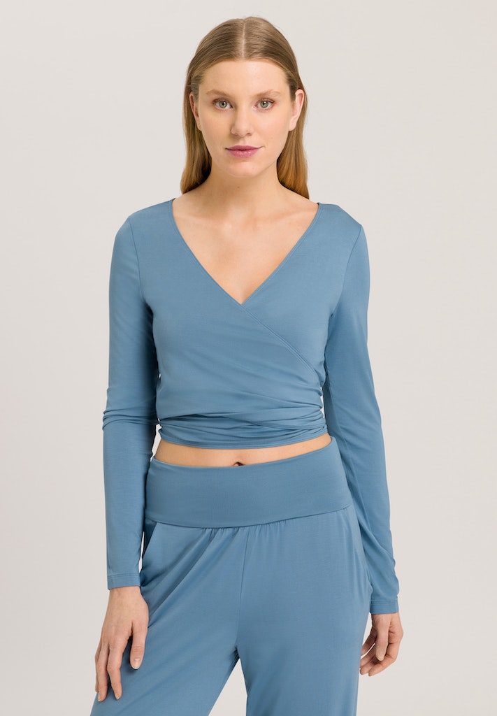 Yoga - Long Sleeved Wrap Top