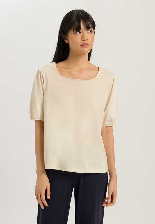 Natural Shirt - Puff Sleeved Top