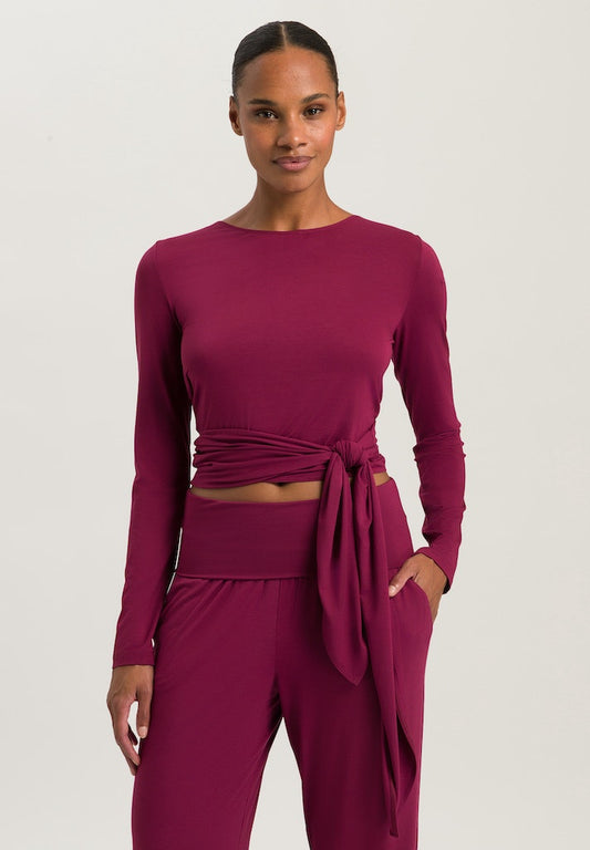 Yoga - Long Sleeved Wrap Top