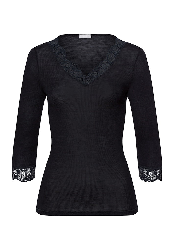 Woolen Lace - Crop Sleeved Top