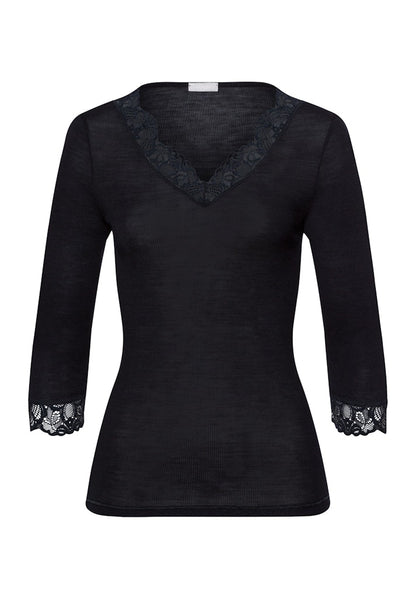 Woolen Lace - Crop Sleeved Top