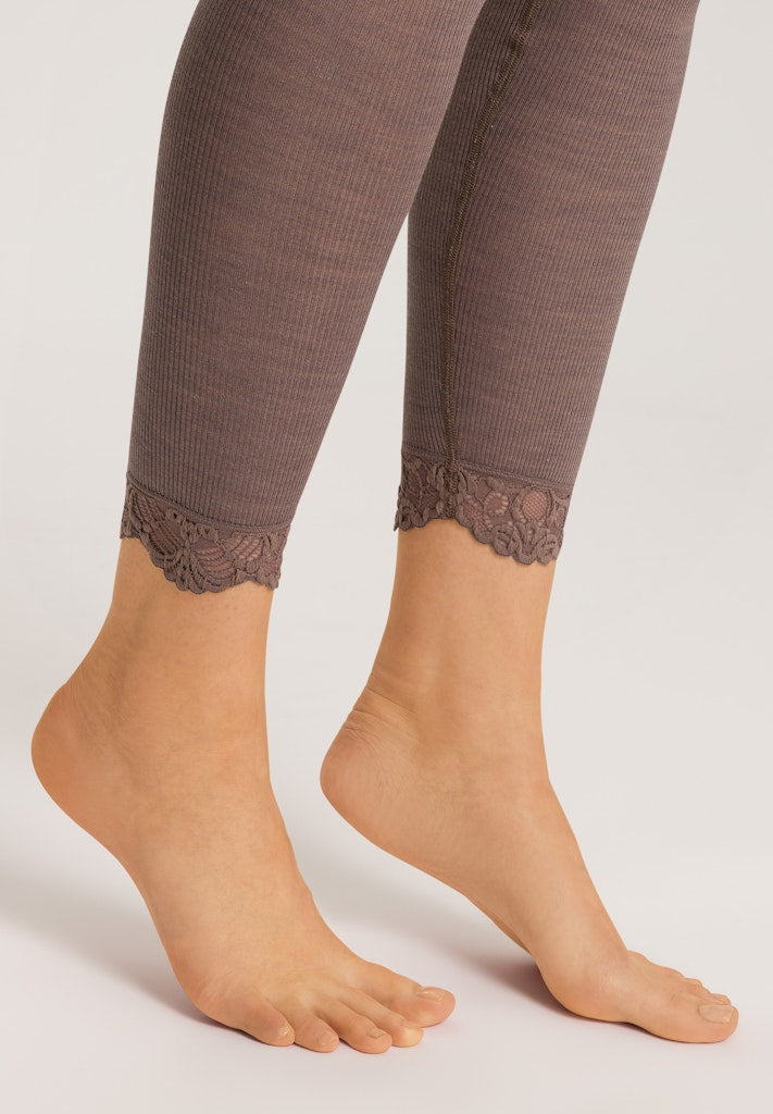 Brown lace leggings hotsell