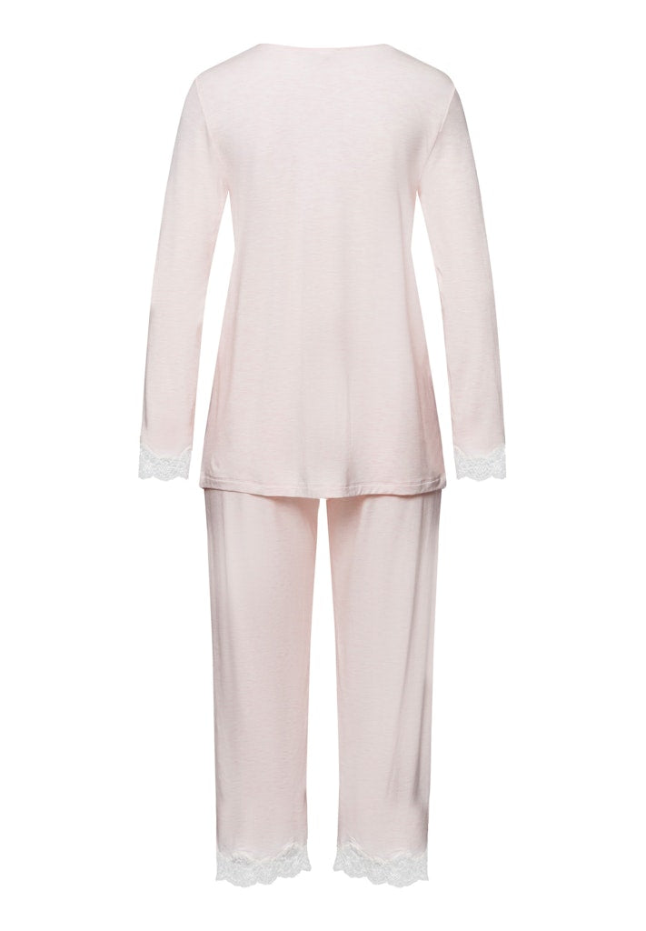 Natural Elegance - Long-Sleeved Cropped Pyjamas