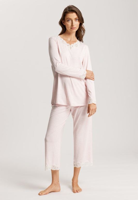 Natural Elegance - Long-Sleeved Cropped Pyjamas