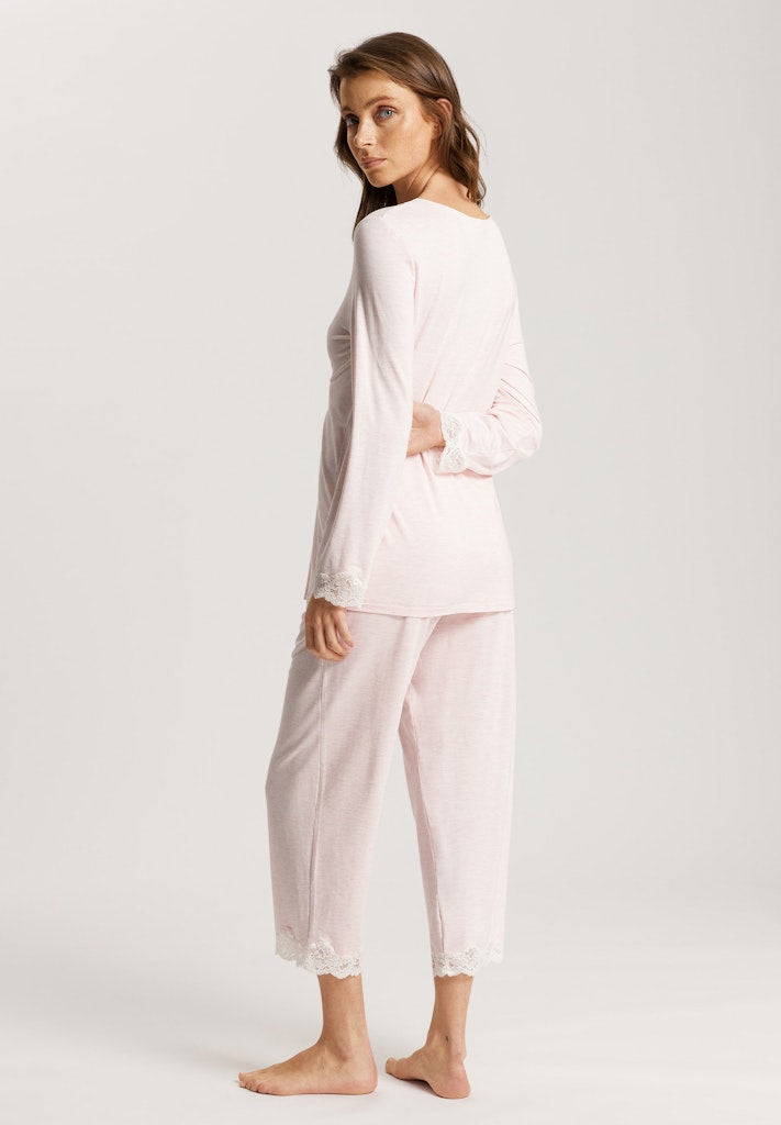 Natural Elegance - Long-Sleeved Cropped Pyjamas