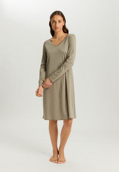 Cotton Silk - Long Sleeved Nightdress 100cm