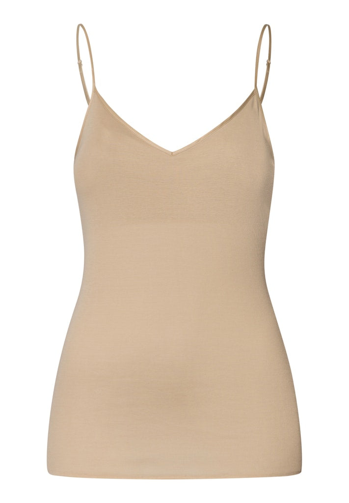 Cotton Seamless - Padded Spaghetti Top