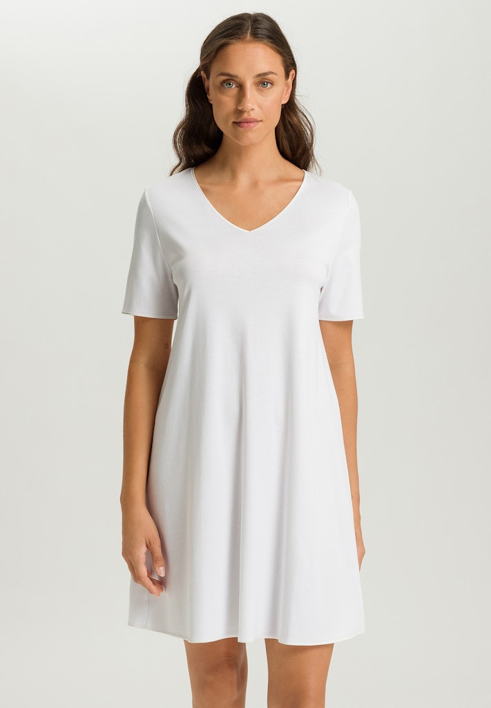 Cotton Silk - Short Sleeved Nightdress 90cm