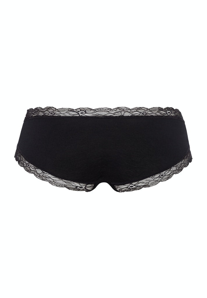 High Quality Black And White Cotton Crotch Lace Hipster Panties