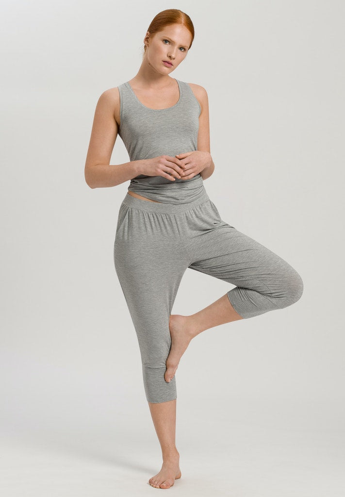HANRO - Yoga - Shirt Langarm - taupe grey